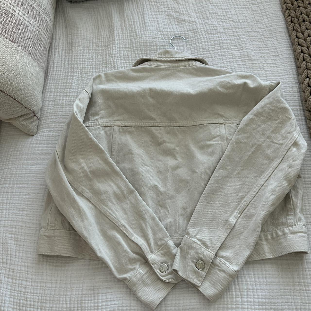 Zara Women's White Jacket Depop