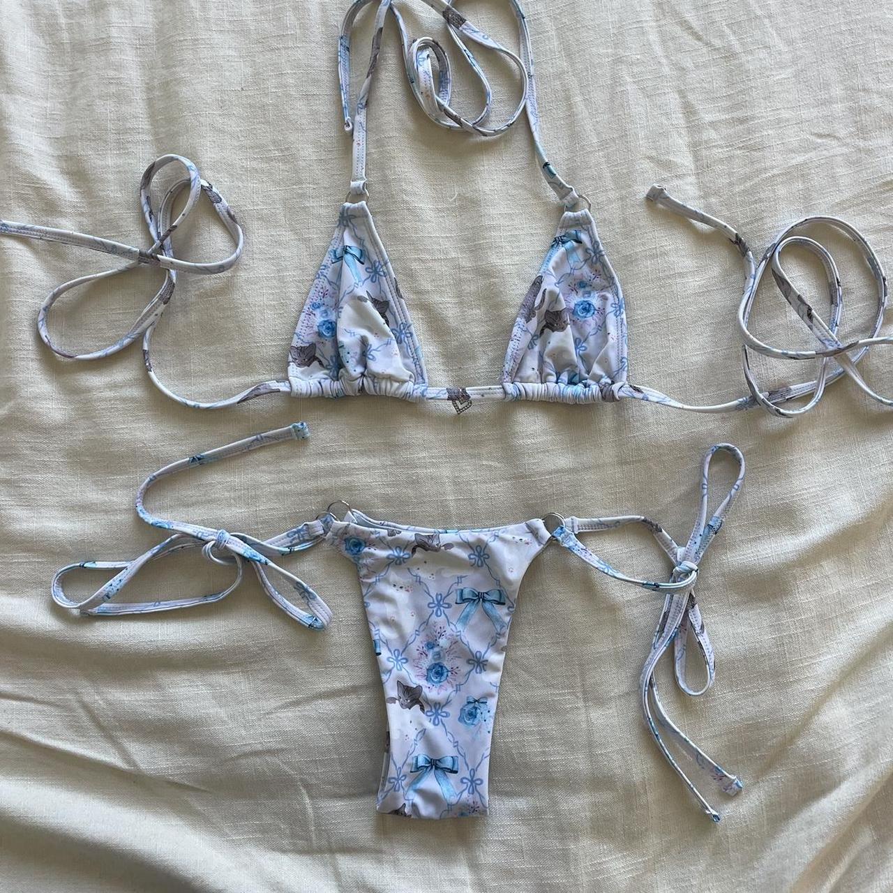 Blackbough swim triangle bikini set - Depop