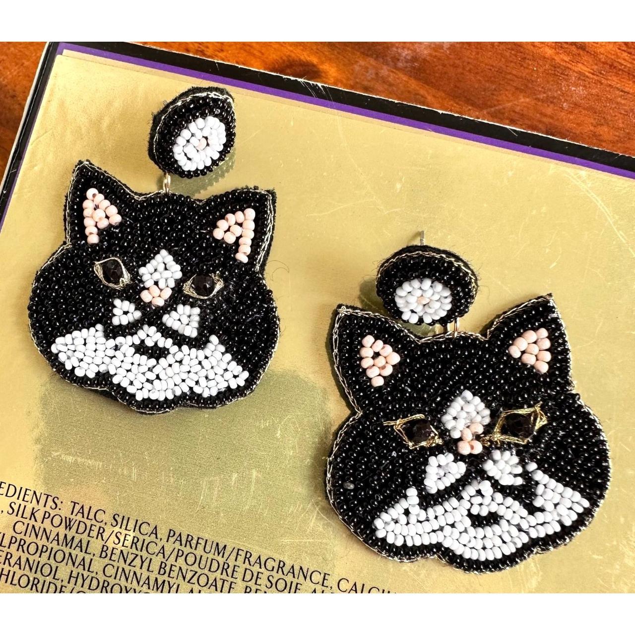 Tuxedo hot sale cat earrings