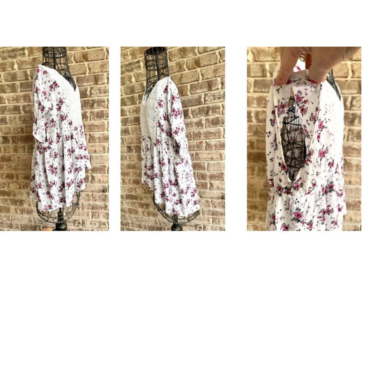 Torrid Floral Top Size 3X 22 24 Lace Crochet Boho - Depop