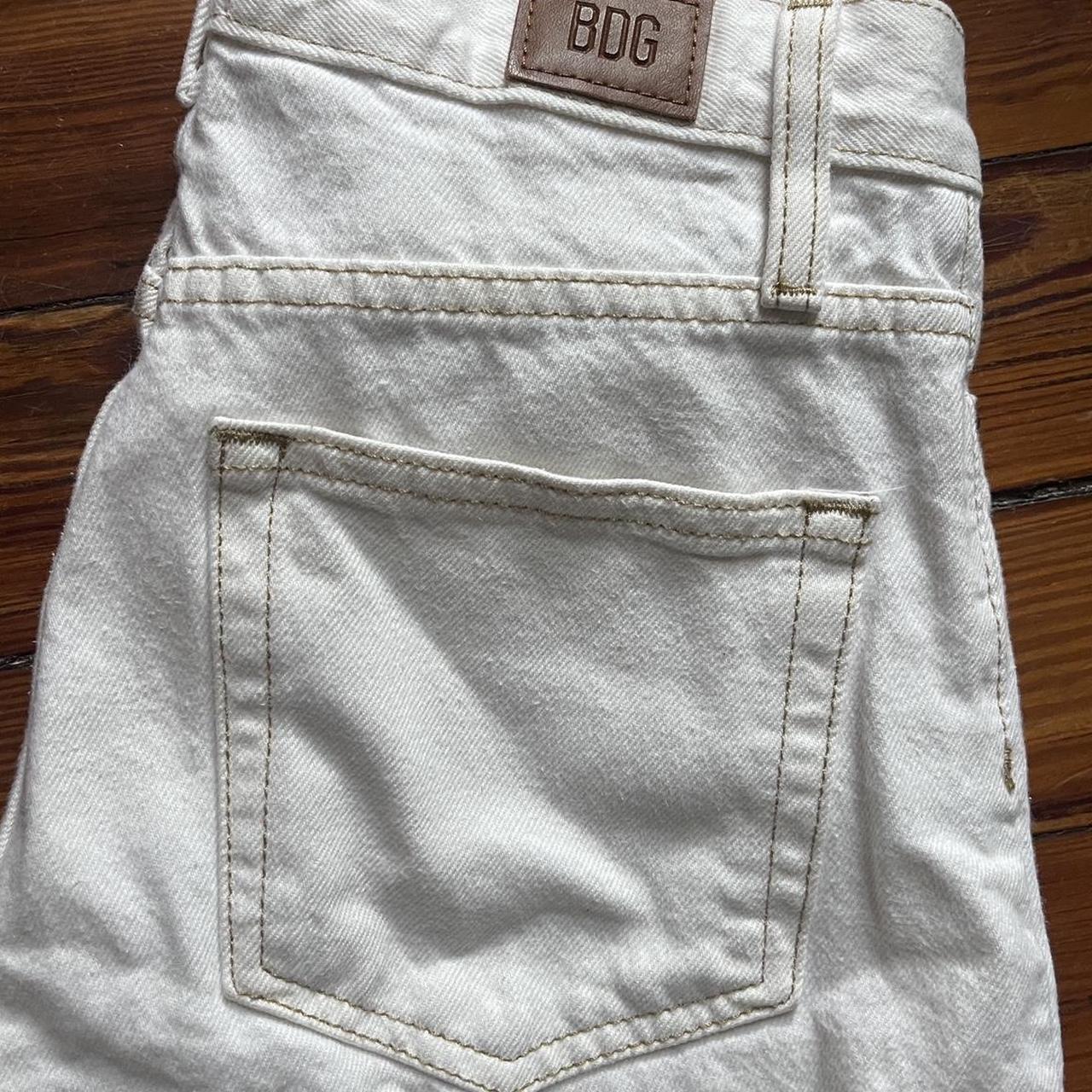 Bdg cream cowboy jean, so cute on just too tight for... - Depop