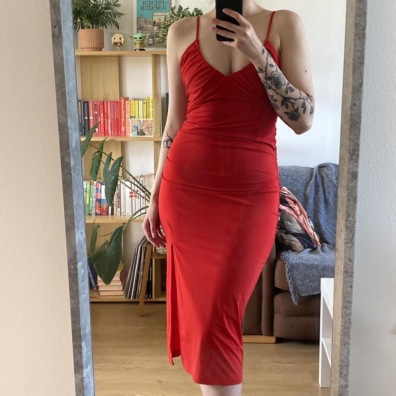 Stretchy 2024 red dress