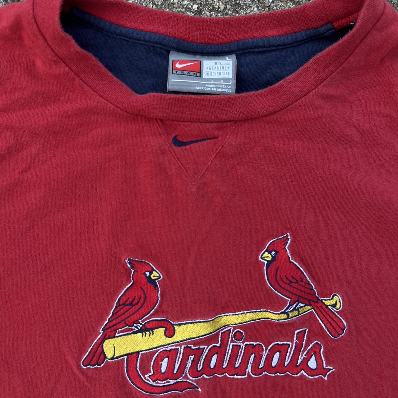 Nike St. Louis Cardinals Red Baseball Club Tee T-Shirt Mens Size Small