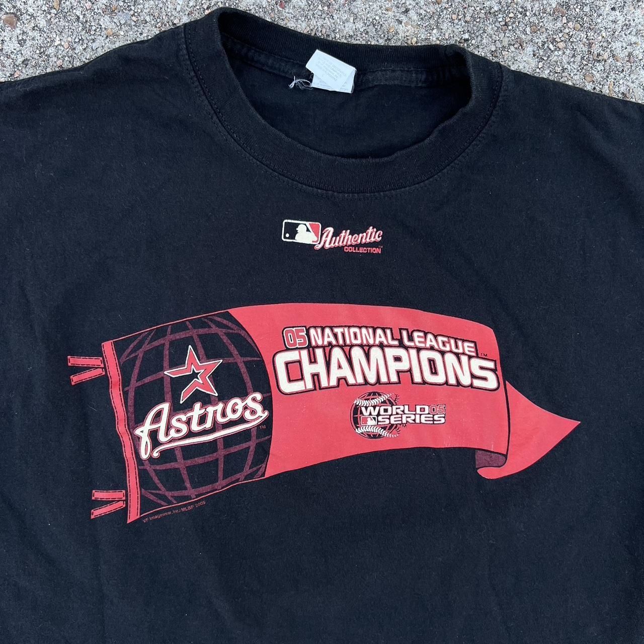 Houston Astros Black T Shirt Size Large