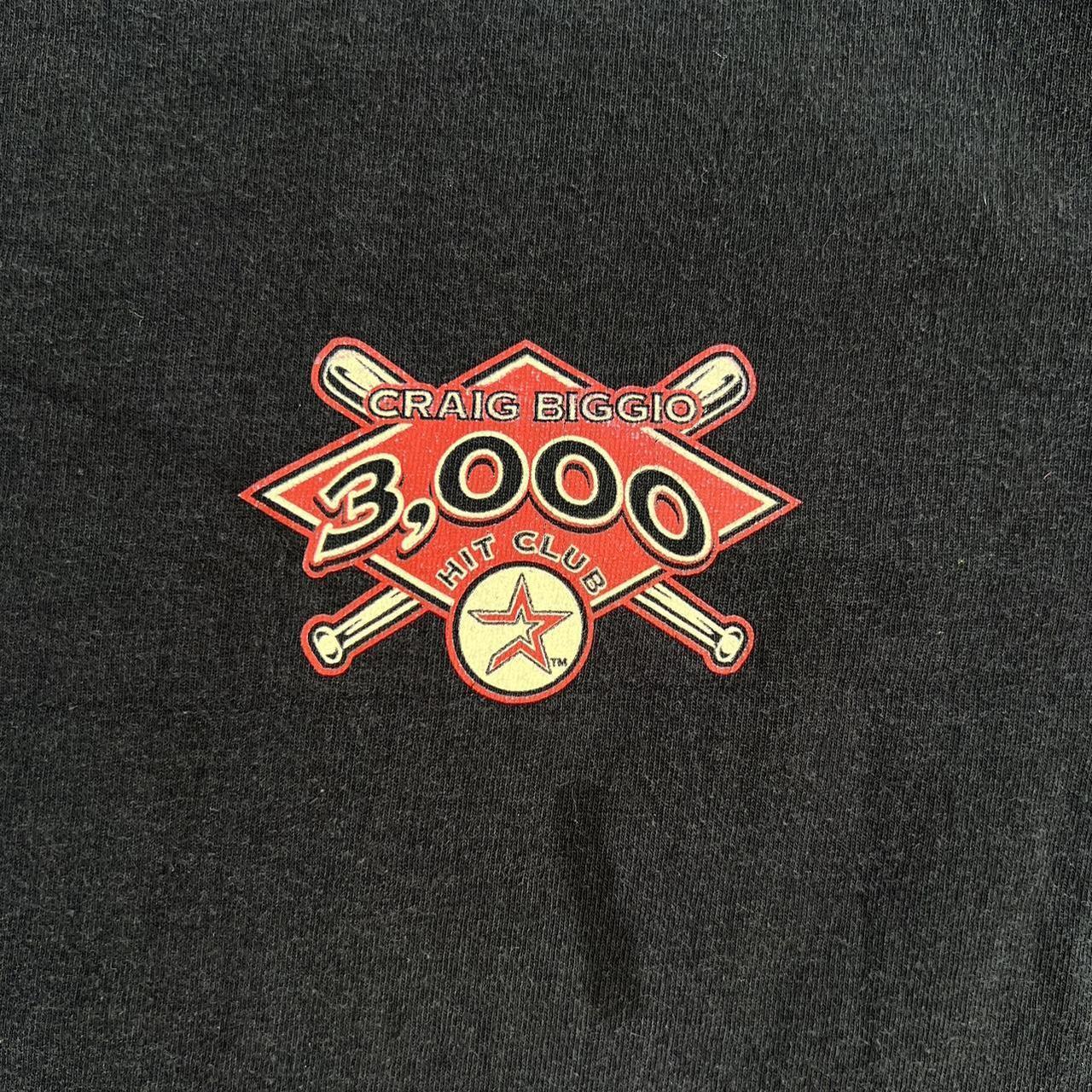 Vintage Craig Biggio 3000 hit club T-Shirt from - Depop