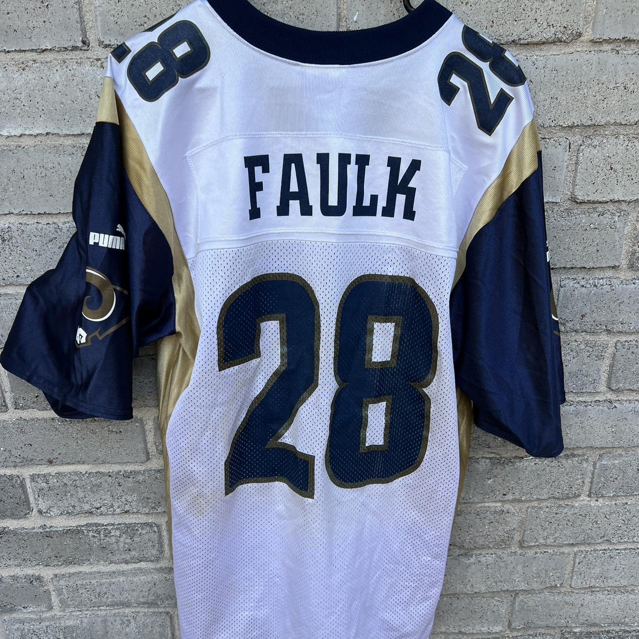 Vintage 90s Adidas NFL St. Louis Rams Marshall Faulk Jersey