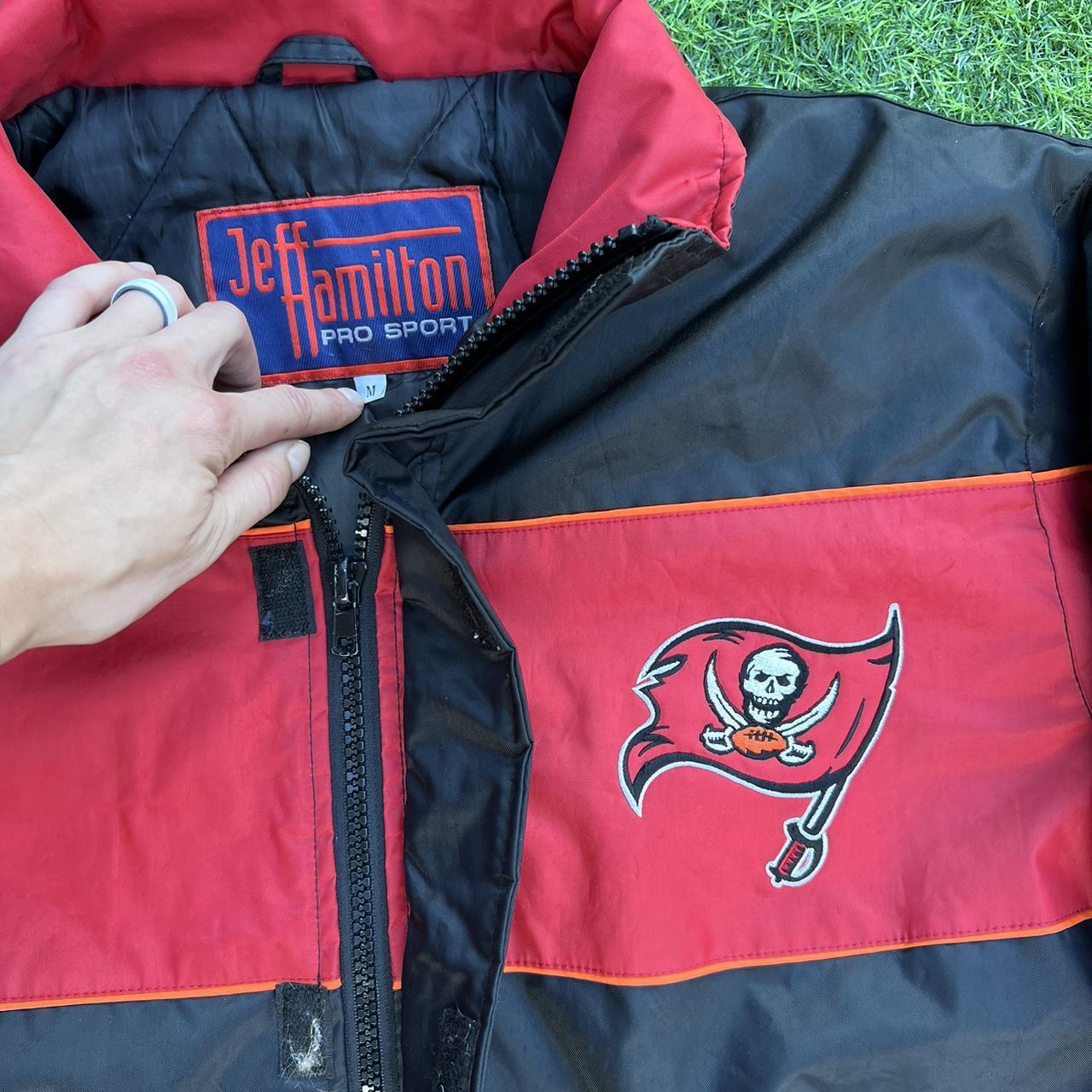 Vintage Jeff Hamilton Tampa Bay Buccaneers Leather Jacket -   in 2023