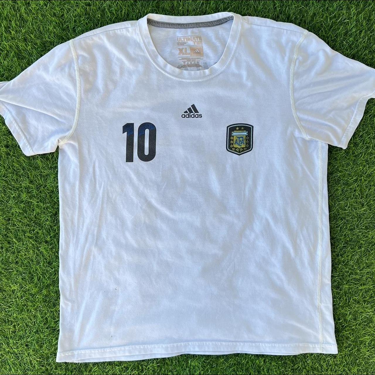 Leo Messi Jersey Adidas Argentina Blue White Size - Depop