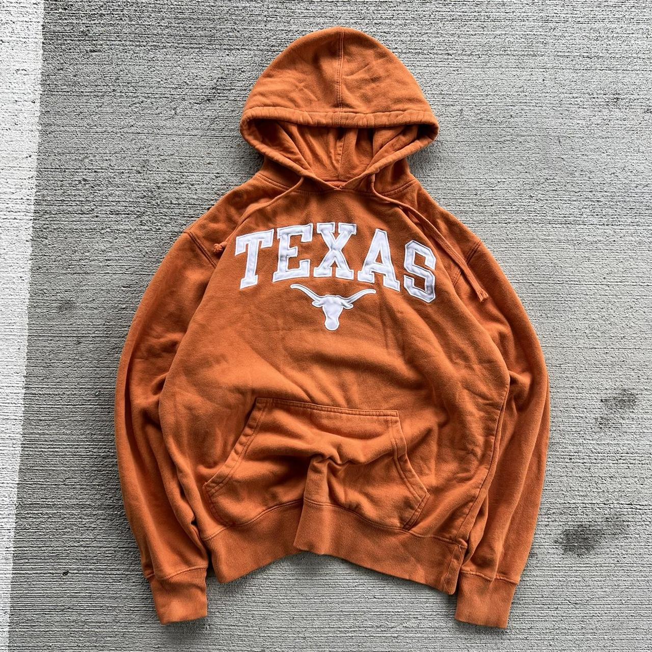 University of Texas Longhorns Vintage Orange Hoodie... - Depop