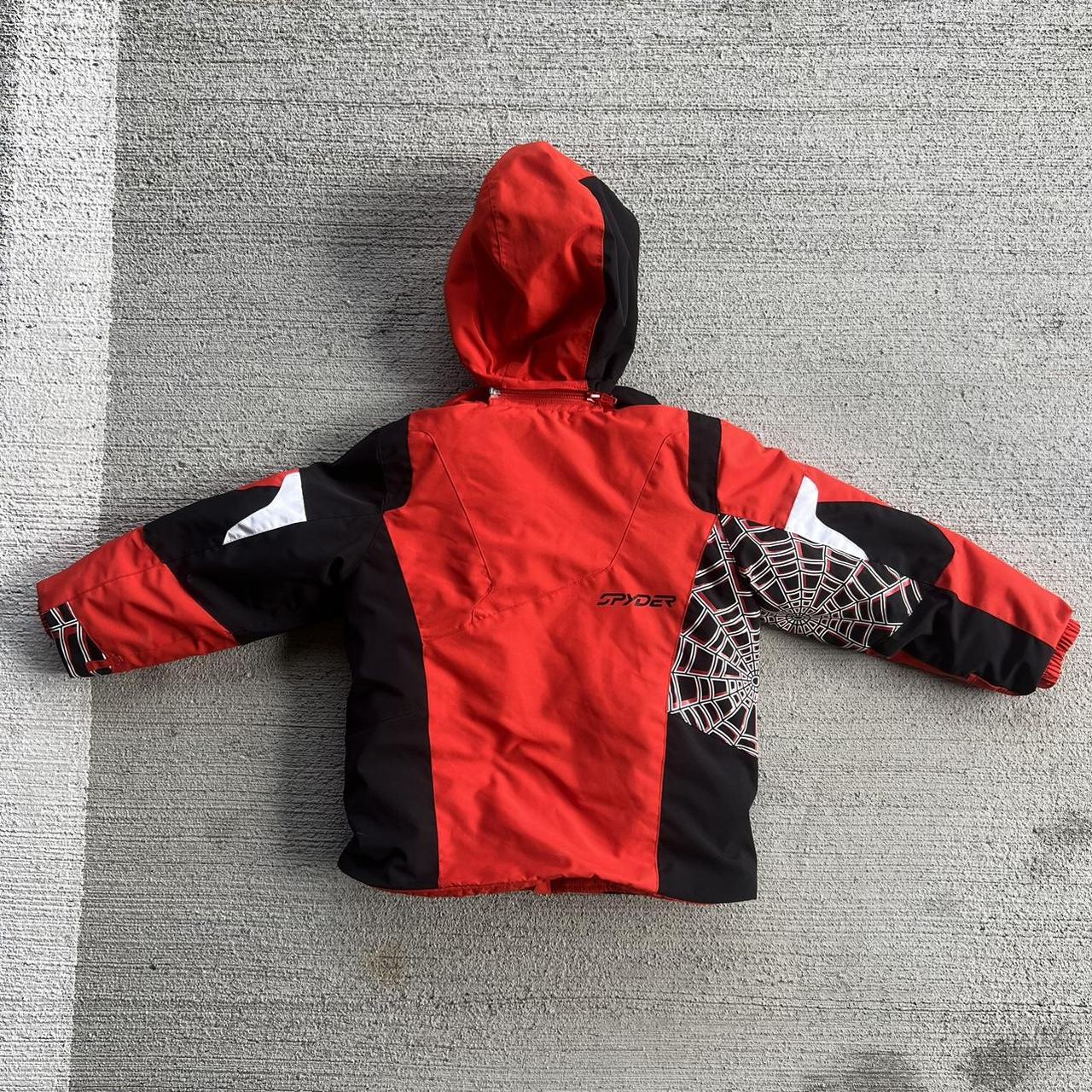 Spyder Boys 5 Ski Jacket SpiderMan Red Winter Coat... Depop