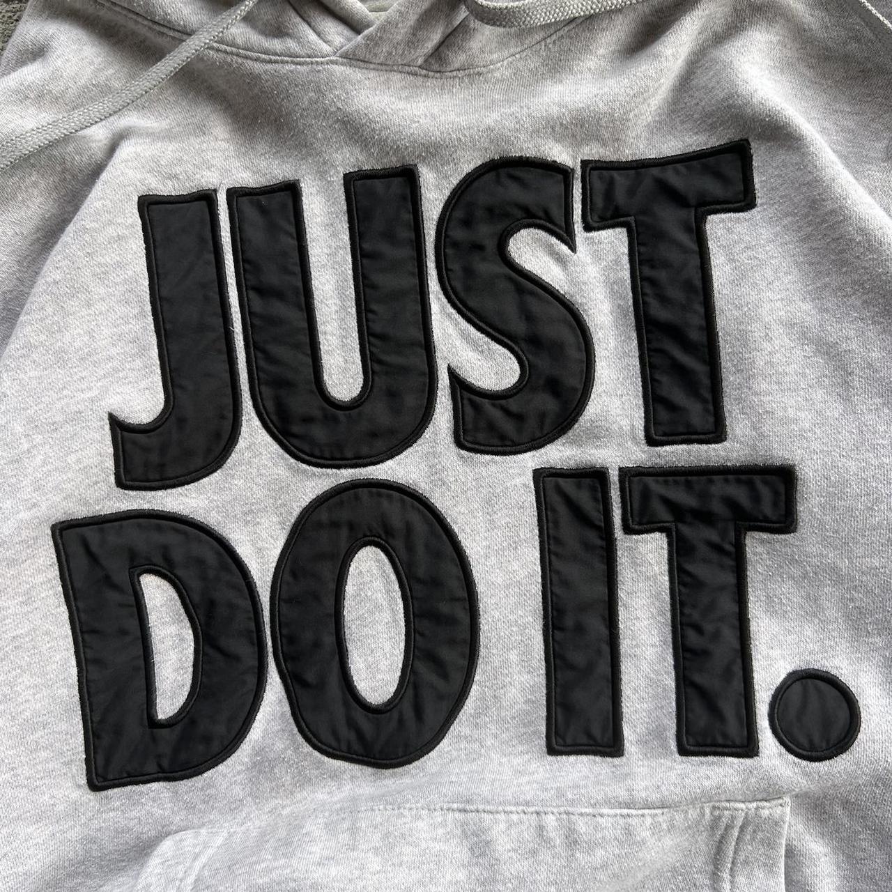 Nike Just Do It Boxy Hoodie Pullover Sweatshirt... - Depop