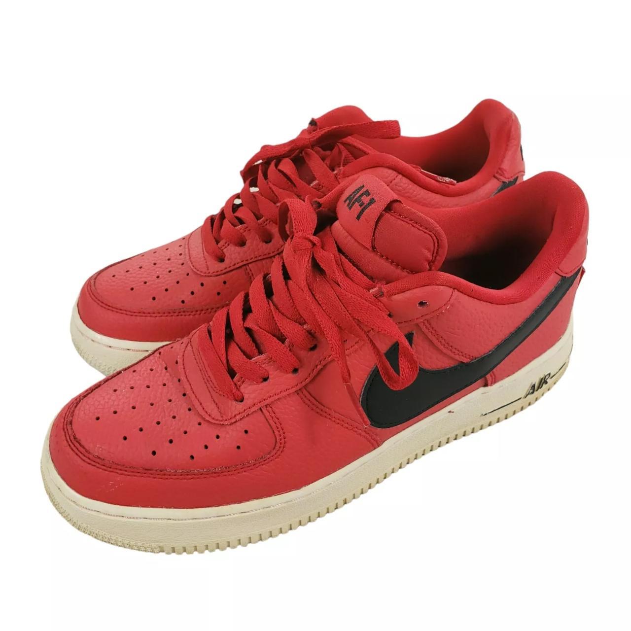 Nike Air Force 1 Low NBA University Red Black. Depop