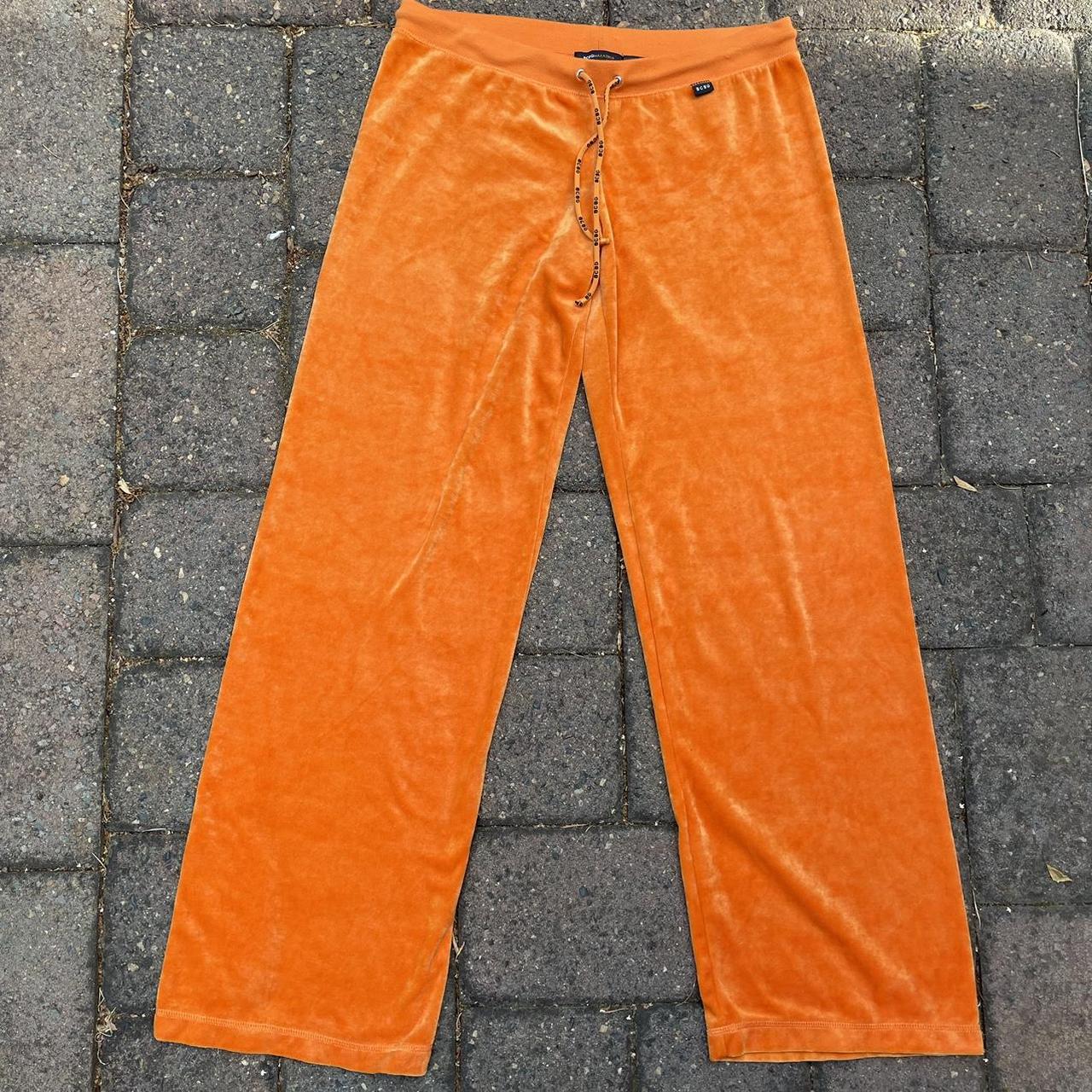 Y2k rare orange BCBG sweatpants 🧡 Size L Message... - Depop