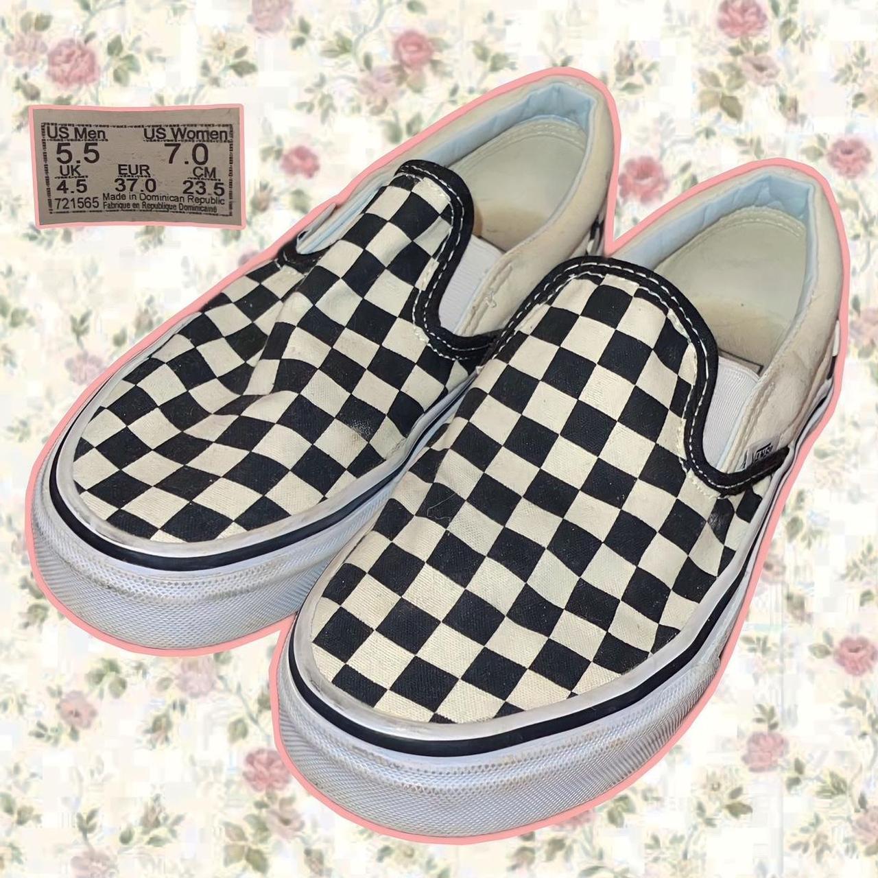 Checkered vans hot sale womens 7