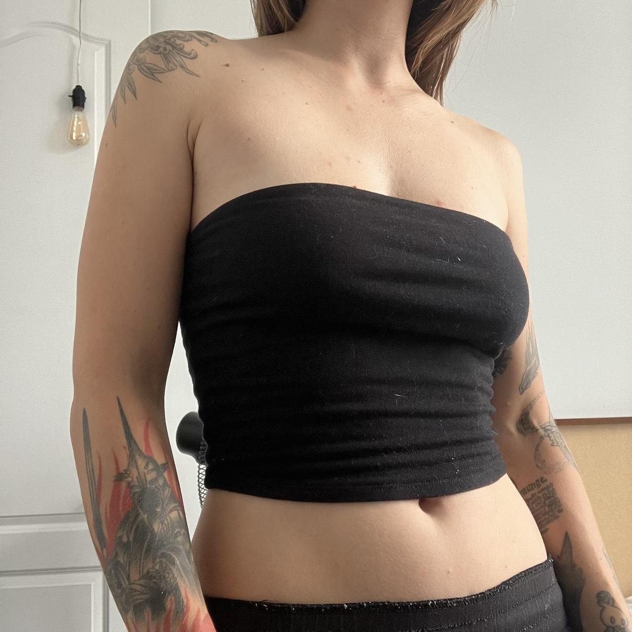 Basic black tube top. I don’t remember where it’s... - Depop