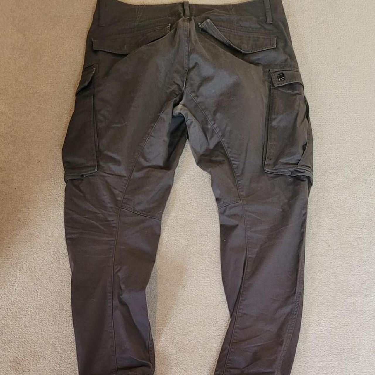 Men's Raw cargo pants waist 33 leg 30. Small holes... - Depop