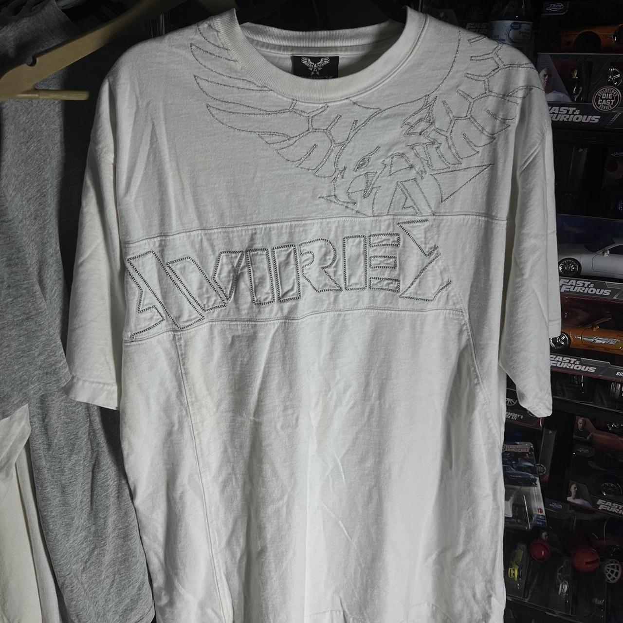 Avirex White Shirt Condition 9/10 Very Clean 100%... - Depop