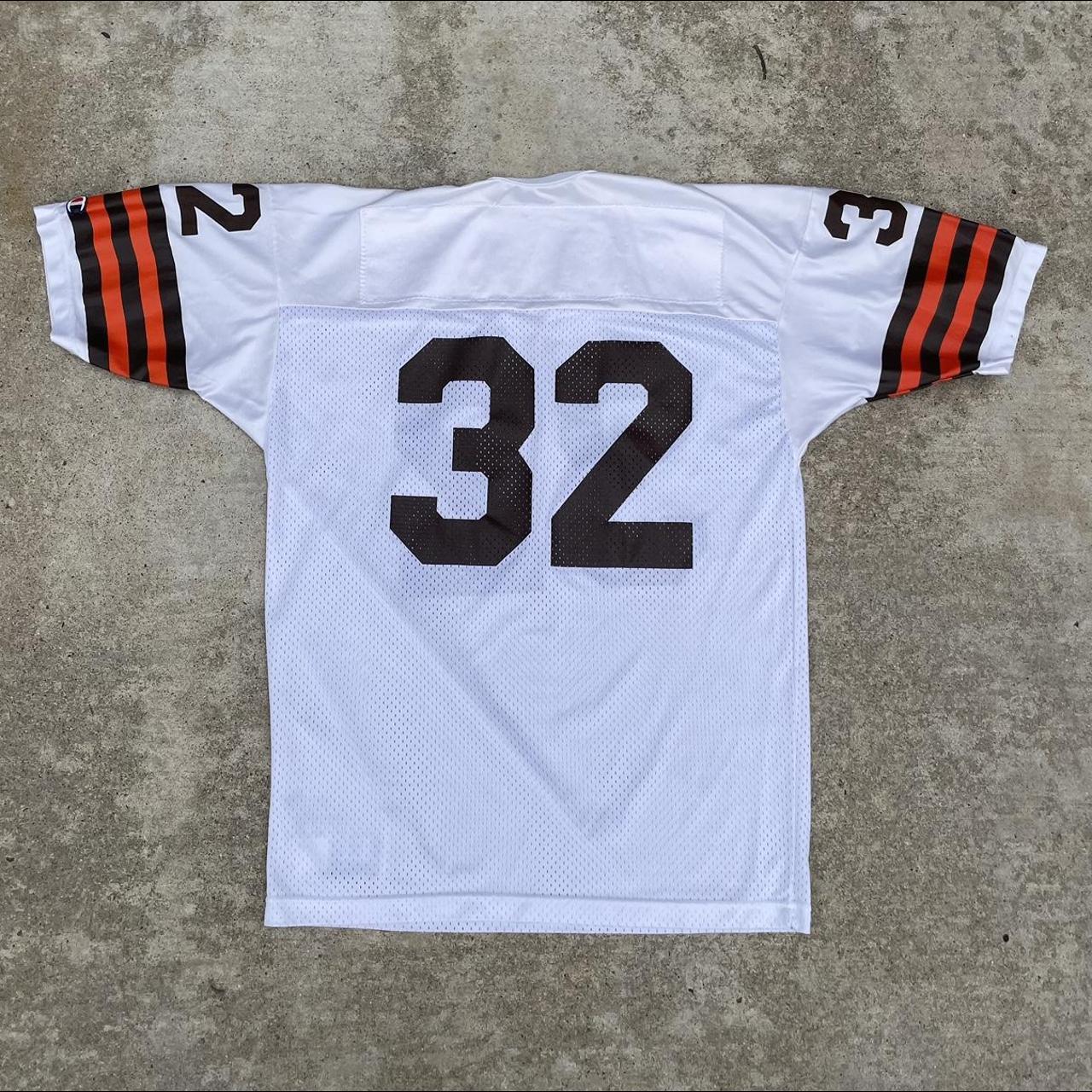 Jim Brown #32 Jersey Mitchell & Ness Replica - Depop