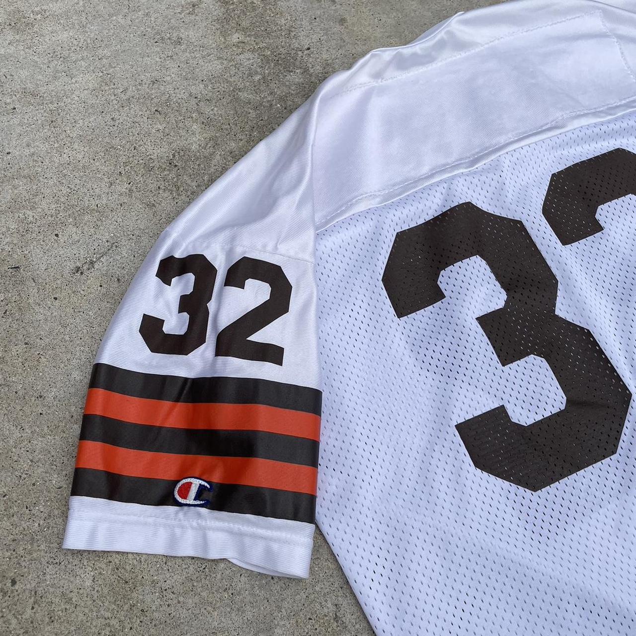 CHAMPION Vintage Cleveland Browns Jim Brown Jersey, - Depop