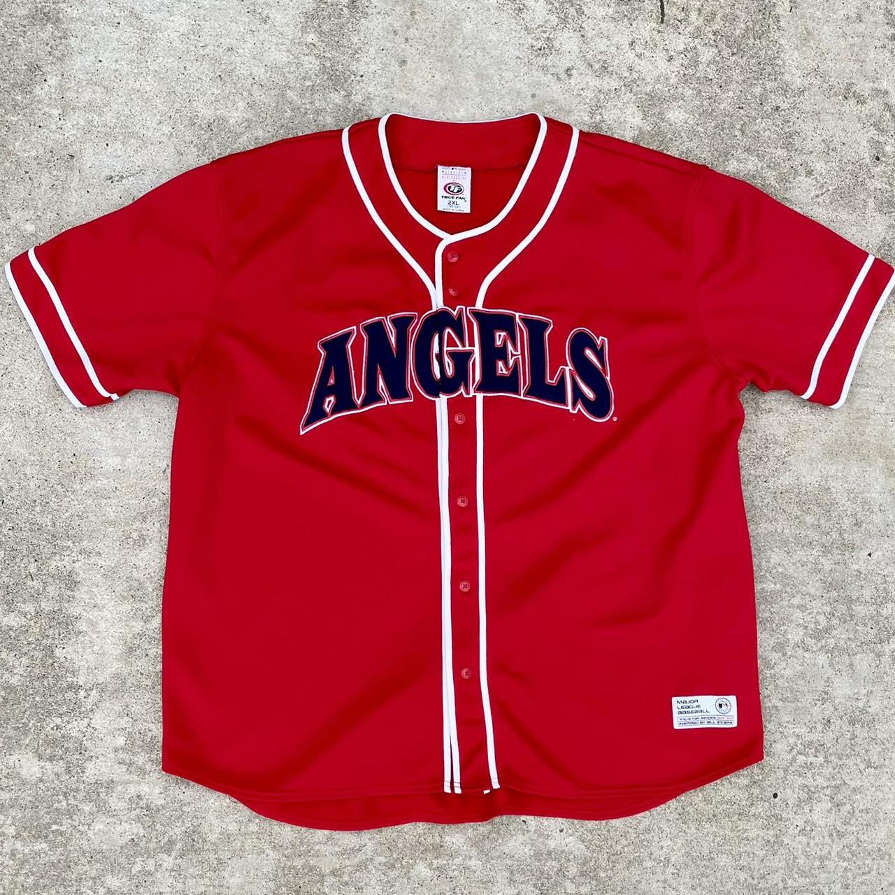 VINTAGE Anaheim Angels Stitched Baseball Jersey - - Depop