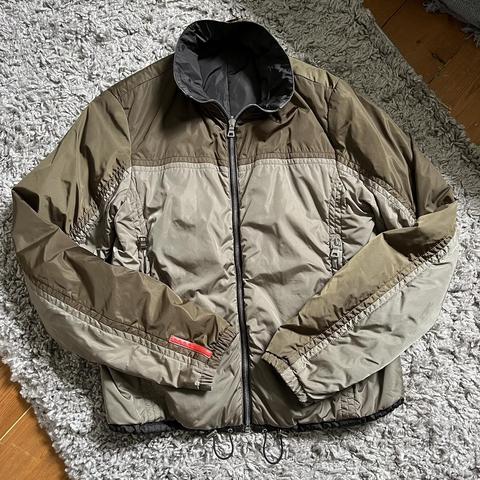 Vintage Women's Prada Sport Reversible Padded... - Depop