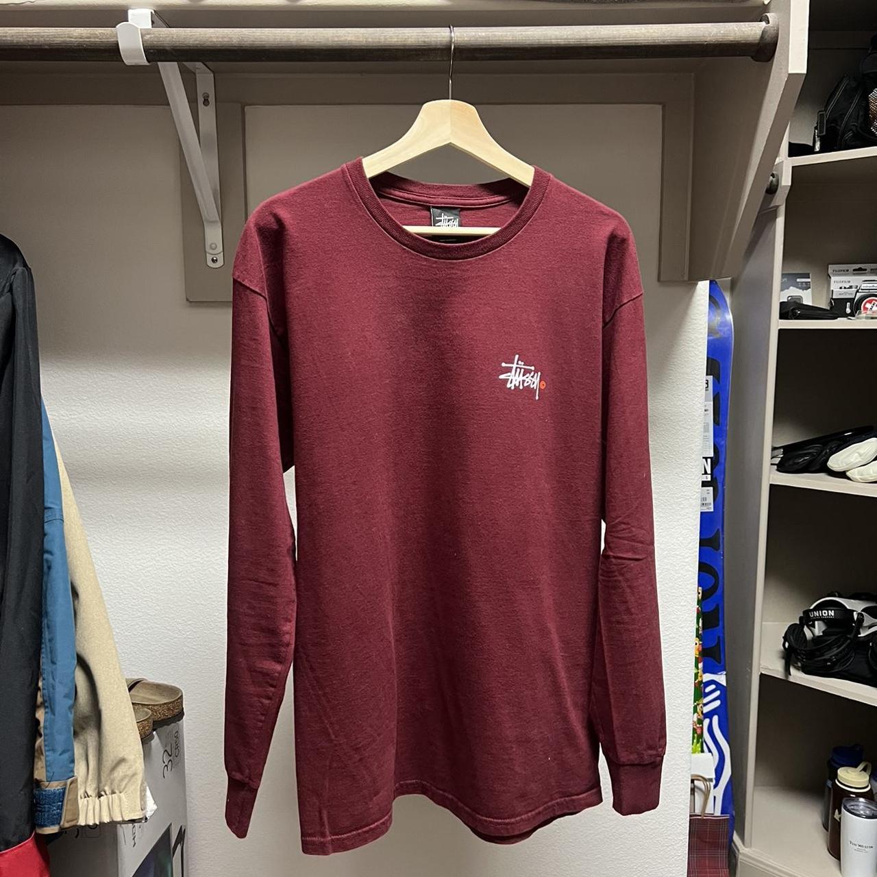 Stussy Stock Logo Long sleeve Tee - Depop