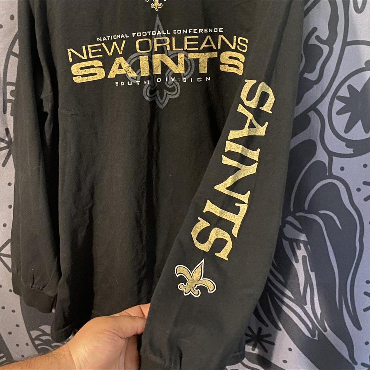 Vintage New Orleans Saints NFL Apparel black long - Depop