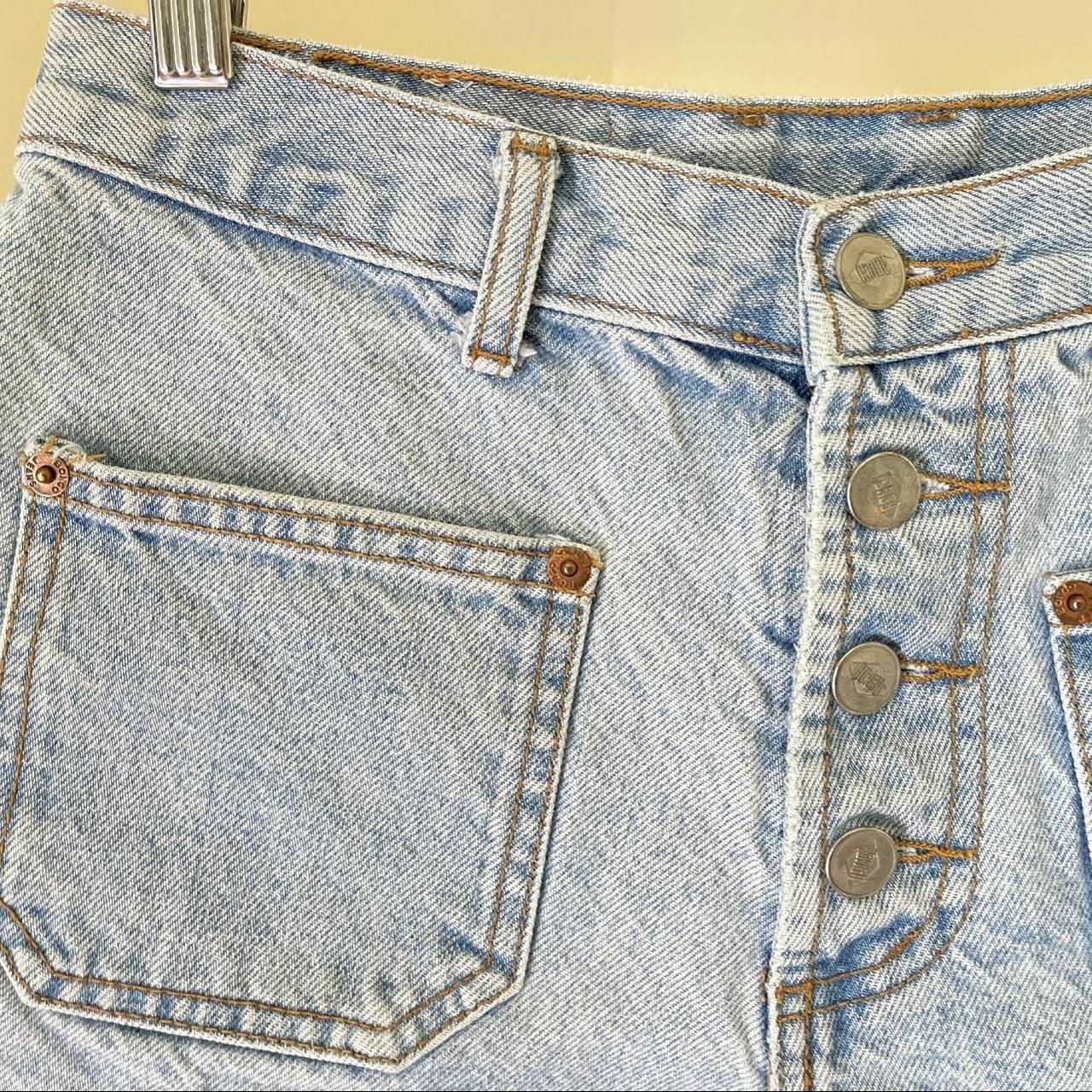 90's/Y2K blue jean hot pants by BONGO Super light... Depop