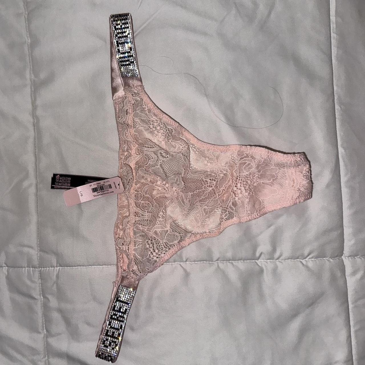 Pink victorias secret thong - Depop