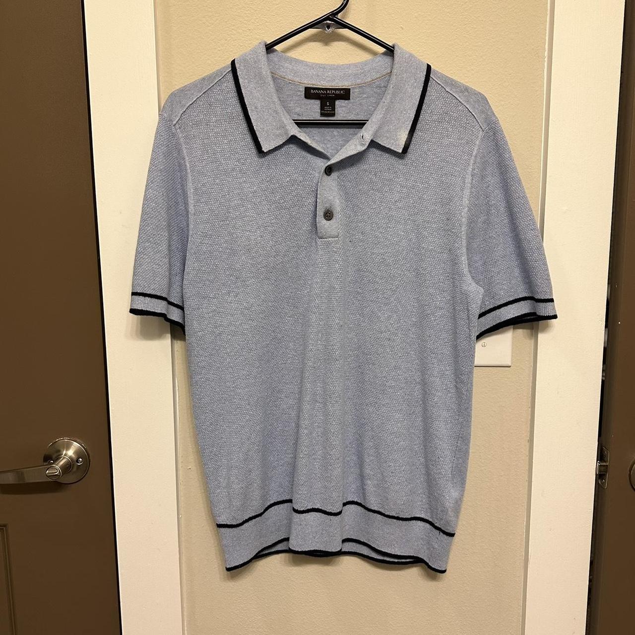 Banana Republic Men's Blue Polo-shirts | Depop