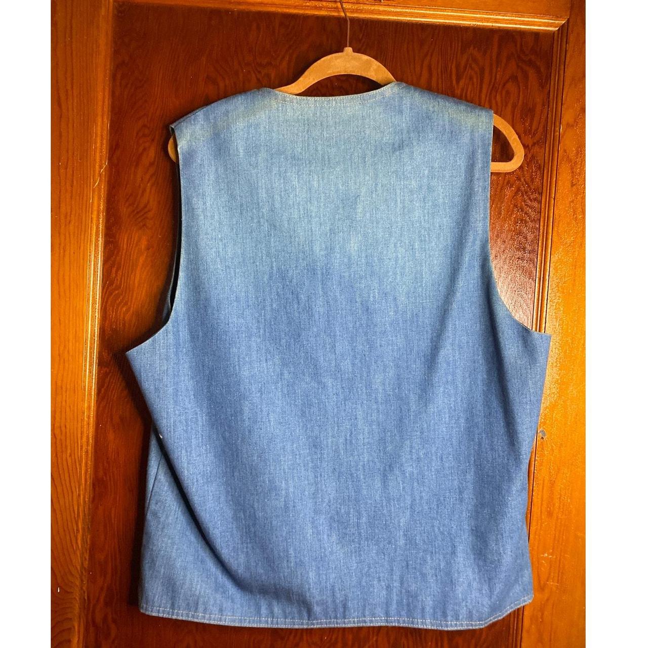 Levi's Men's Vest - Blue - L – VINTAGE 70s Denim … - image 2