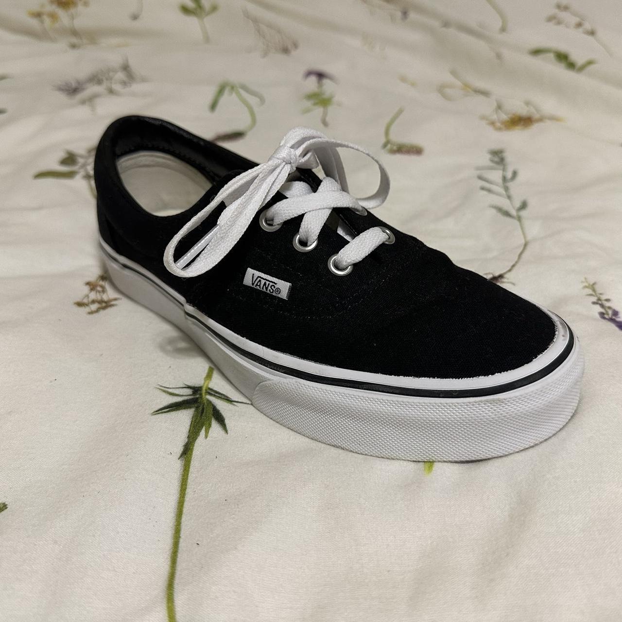 Era Vans in black size 7 in women s or 5.5 in. Depop