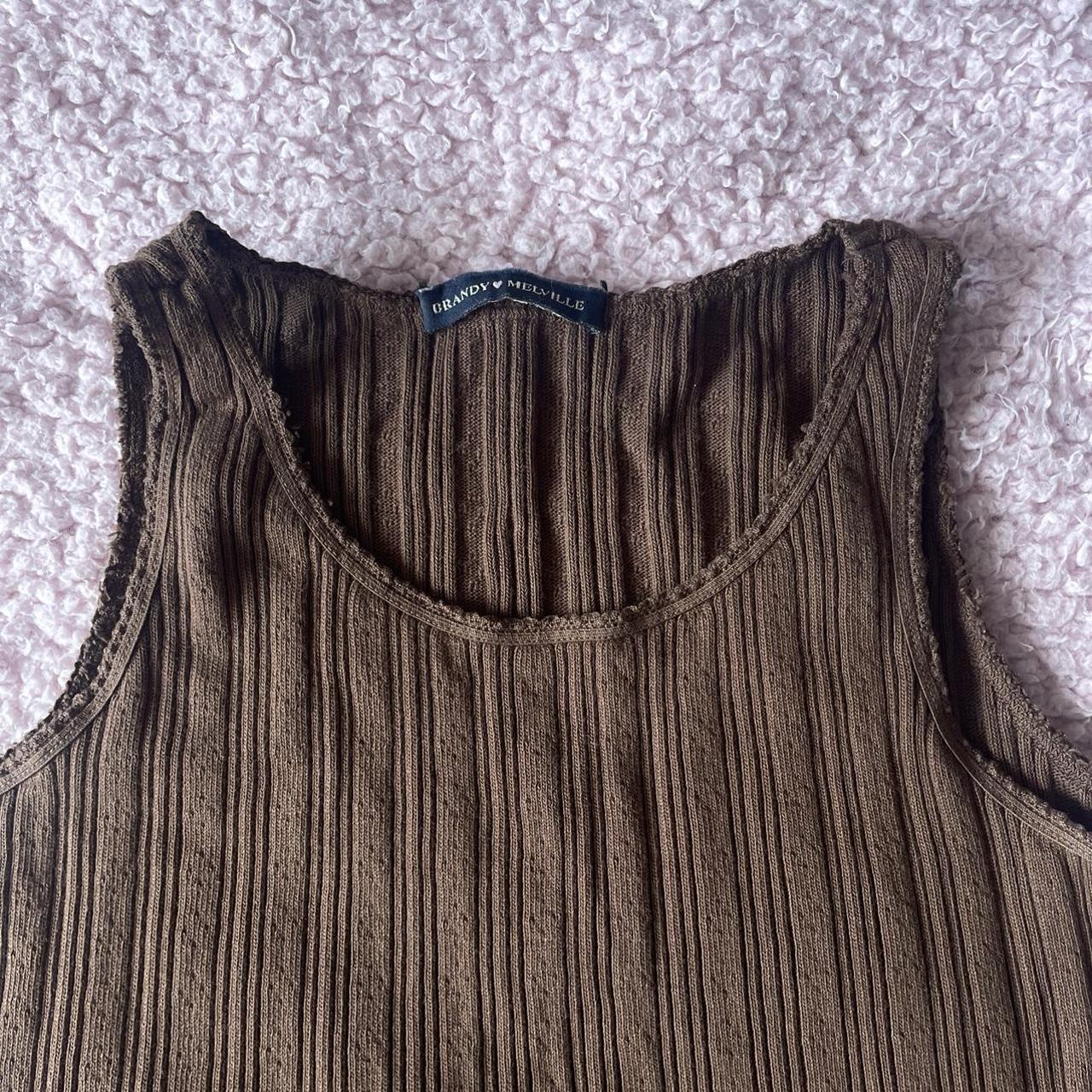 Brandy melville brown Ronnie eyelit dress So cute... Depop