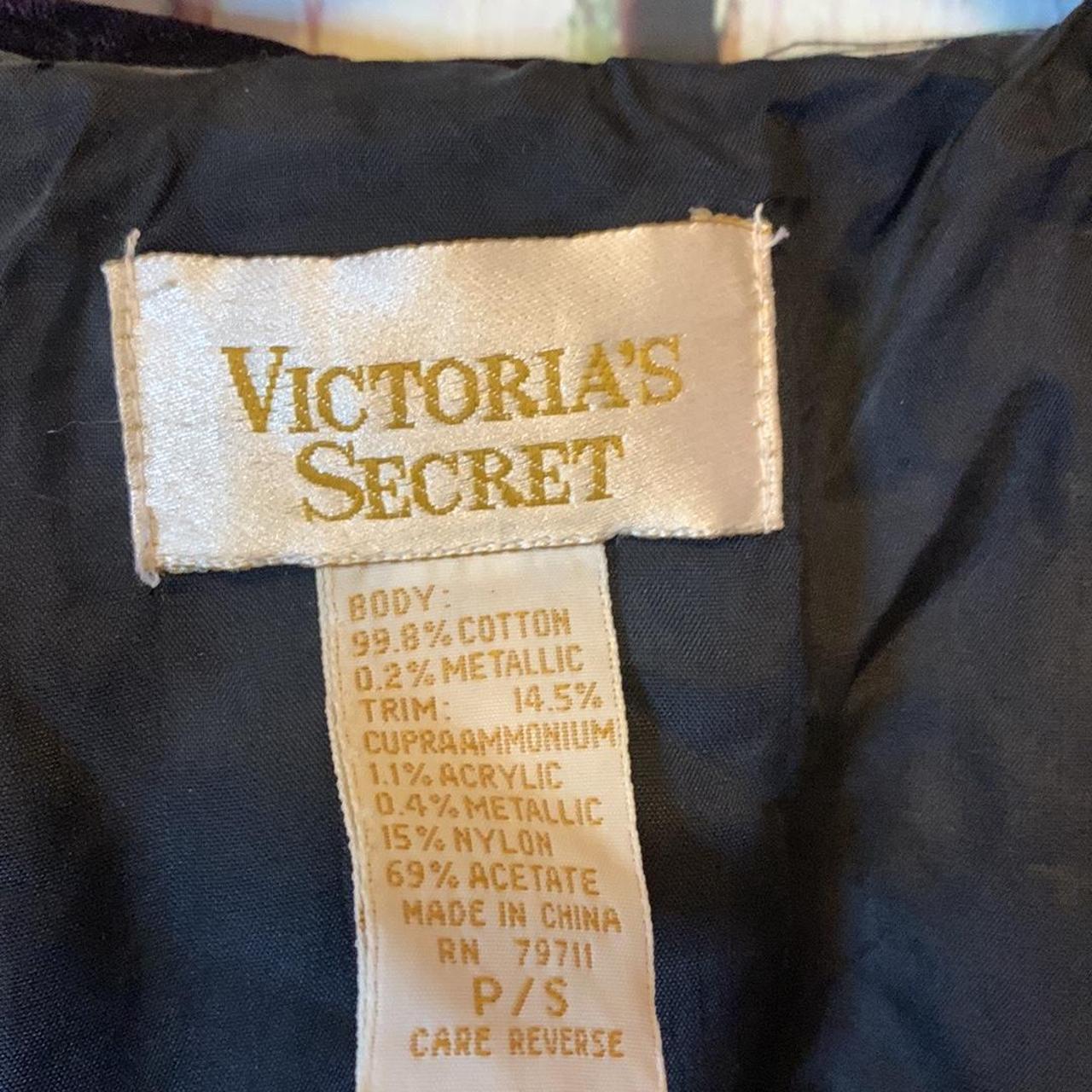 Vintage Victoria’s Secret Gold Label Velvet Robe... - Depop