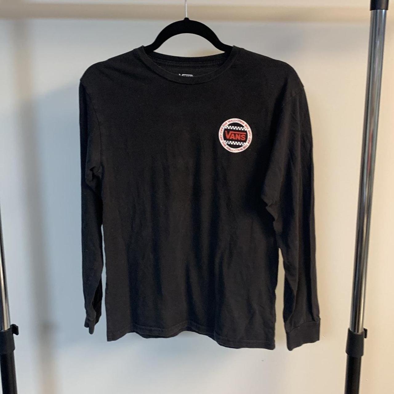 Vans Black Long Sleeve T Shirt Size S. In great