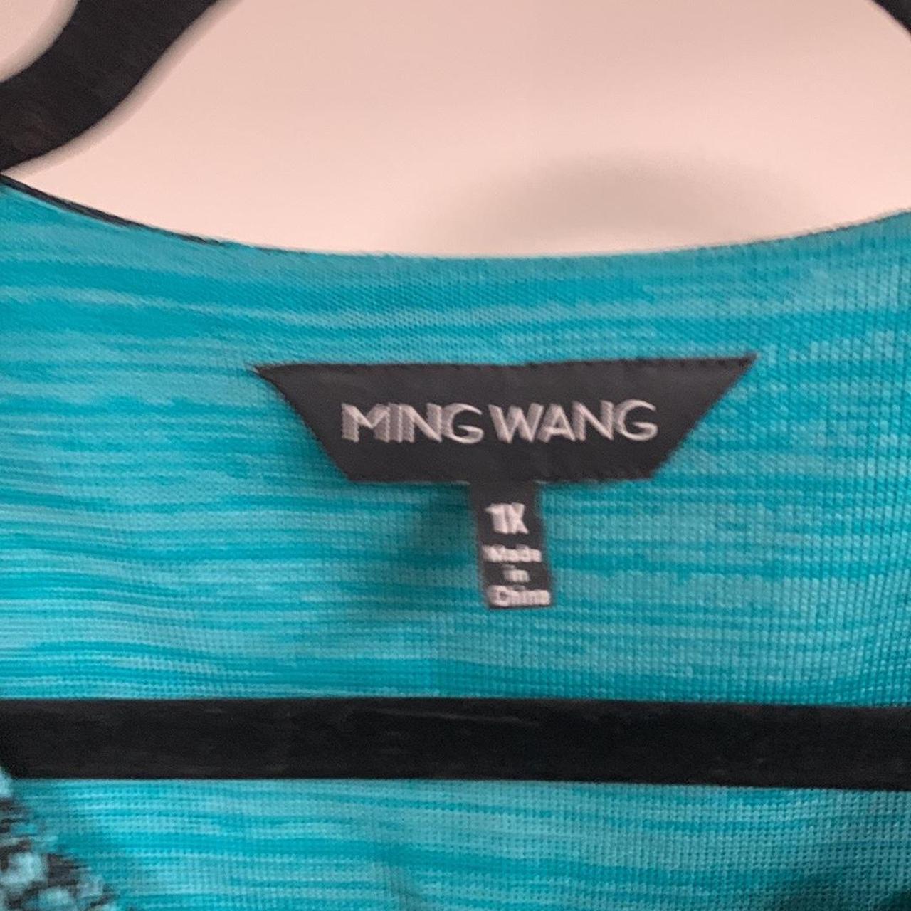 Ming Wang Blue Knit Jacket Cardigan Size 1X. In... Depop