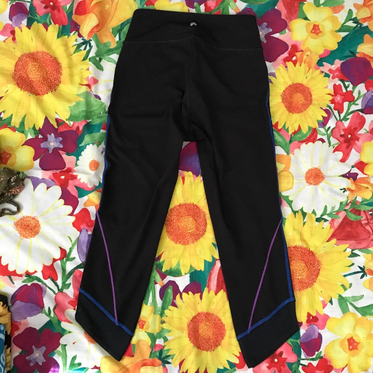 FILA Sport Black Mesh Tulip Hem Leggings XS ALL - Depop