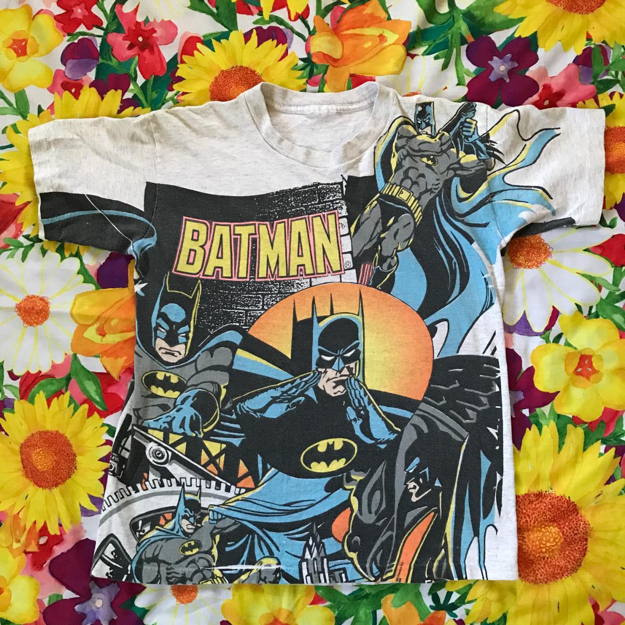 Vintage 1992 good Batman All-Over Print Shirt