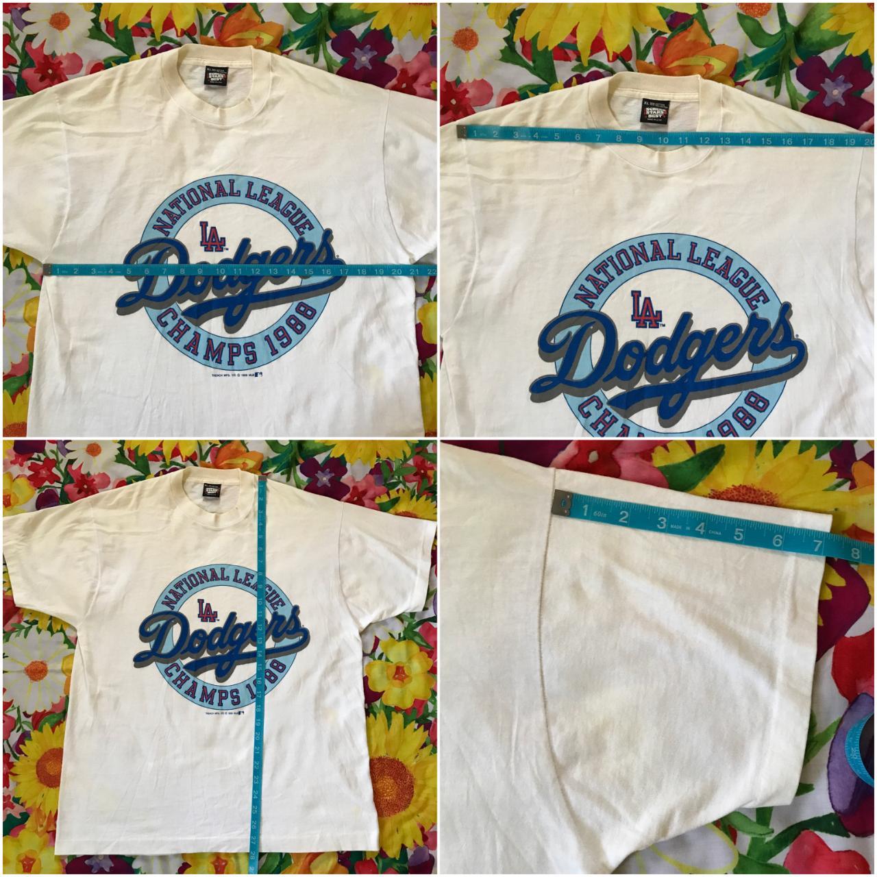 LA Dodgers 1981 Vintage T-shirt in size XL for Mens! - Depop