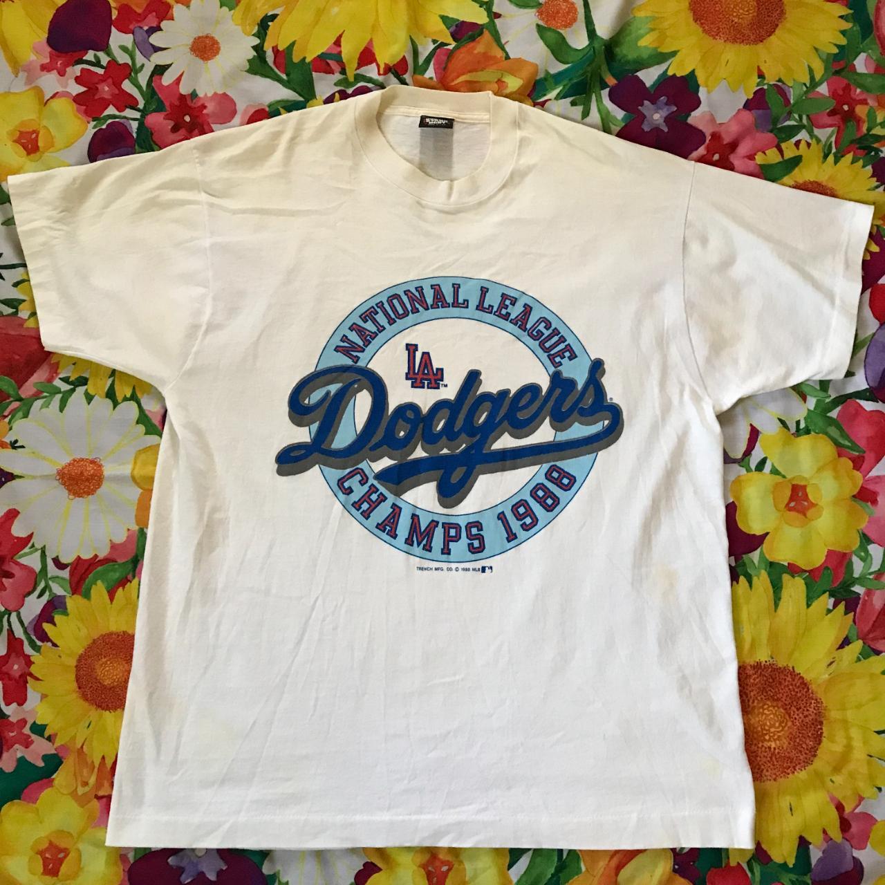 LA Dodgers 1981 Vintage T-shirt in size XL for Mens! - Depop