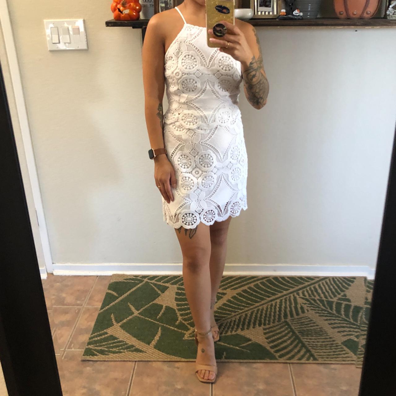 Abercrombie lace shift clearance dress