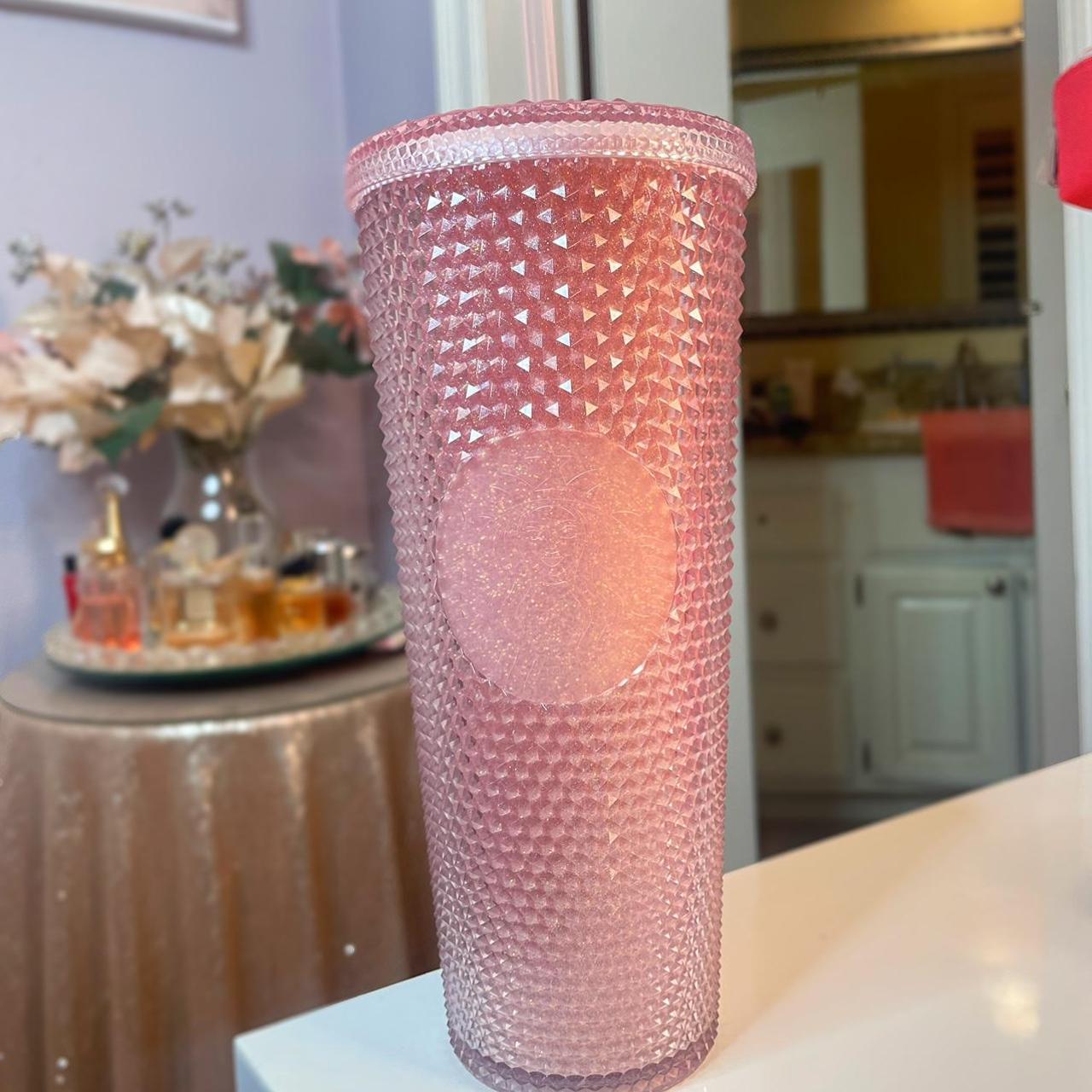 Rose gold Studded Starbucks cup. Never used. price - Depop