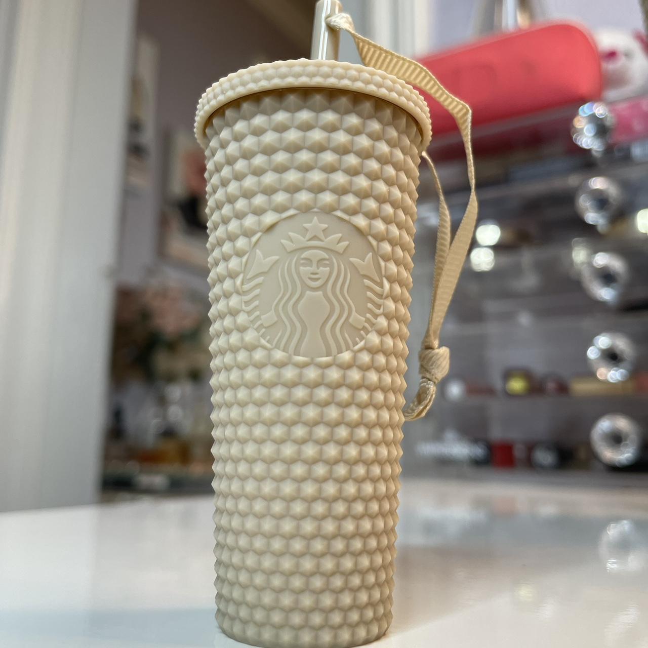 Starbucks white & Milky Tea Matte orders Venti Studded Tumbler sets