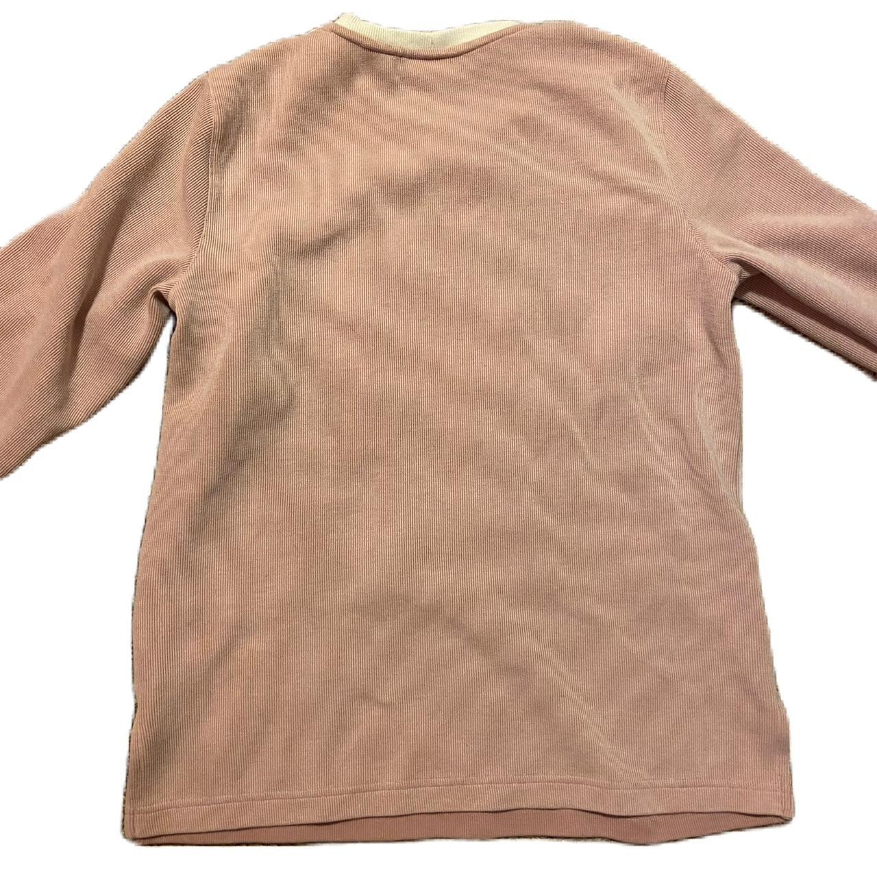 Alfred Dunner Women's Pink and Cream Sweatshirt (2)