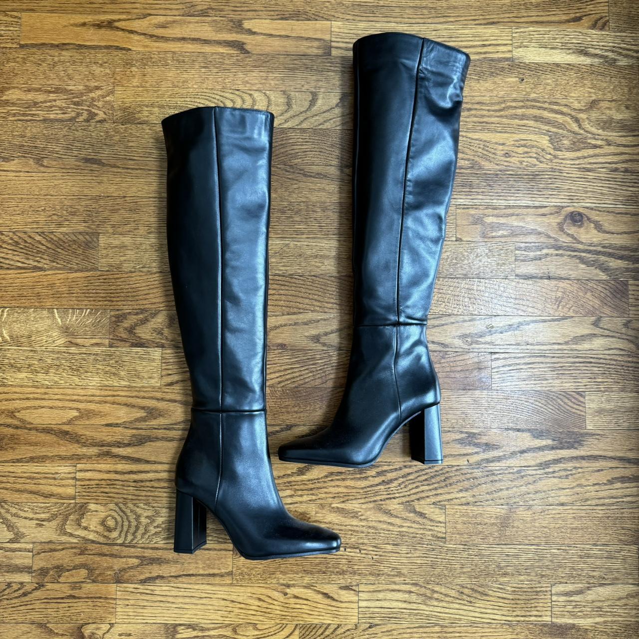 00s ZARA leather side gore boots archive Zara Special Edition