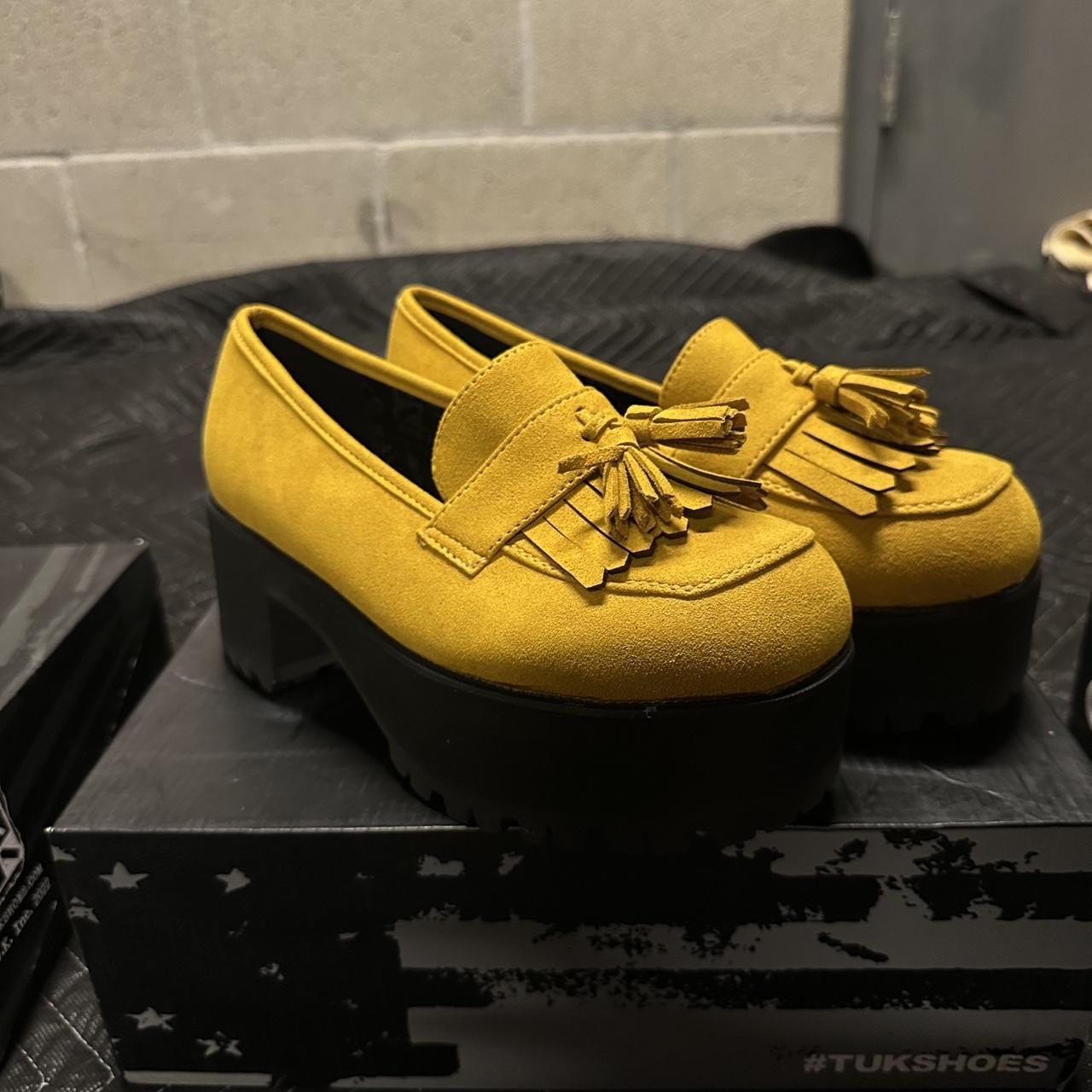 YELLO PLATFORM LOAFER イエロー 厚底ローファー