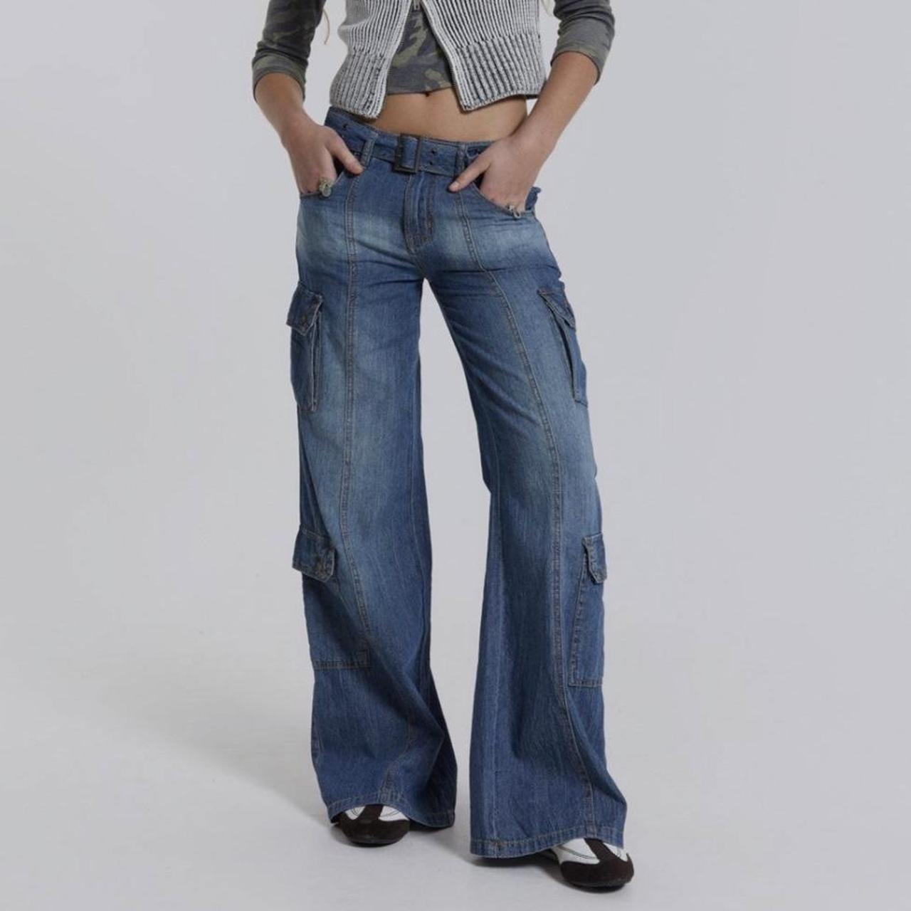 jaded london cargo skater jeans light material... Depop