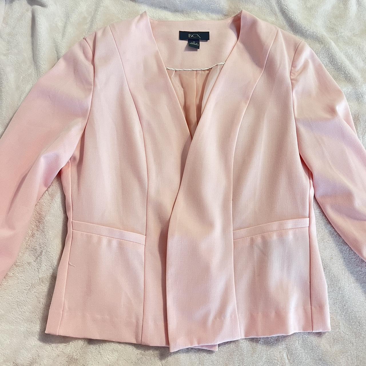 BCX light pink 3/4 sleeve rouched