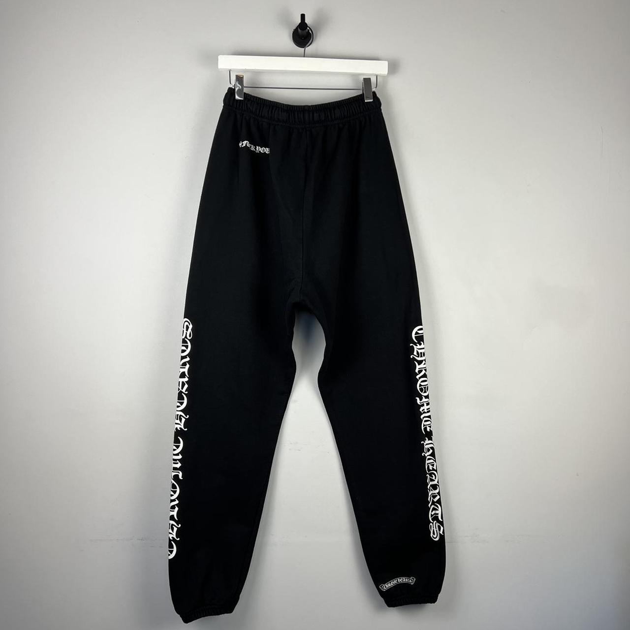 Authentic Chrome Hearts Old English Logo Joggers... - Depop