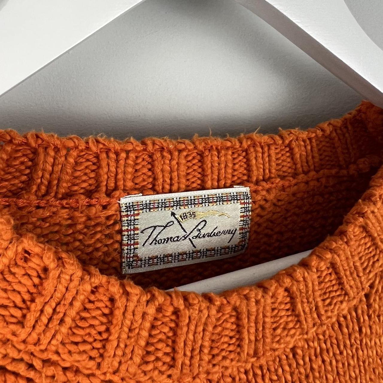 Thomas Burberry Knit Jumper Orange Condition is. Depop